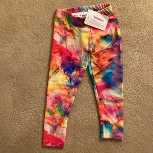 NWT Les Tout Petits by Lois Letzt Tye Dye Legging